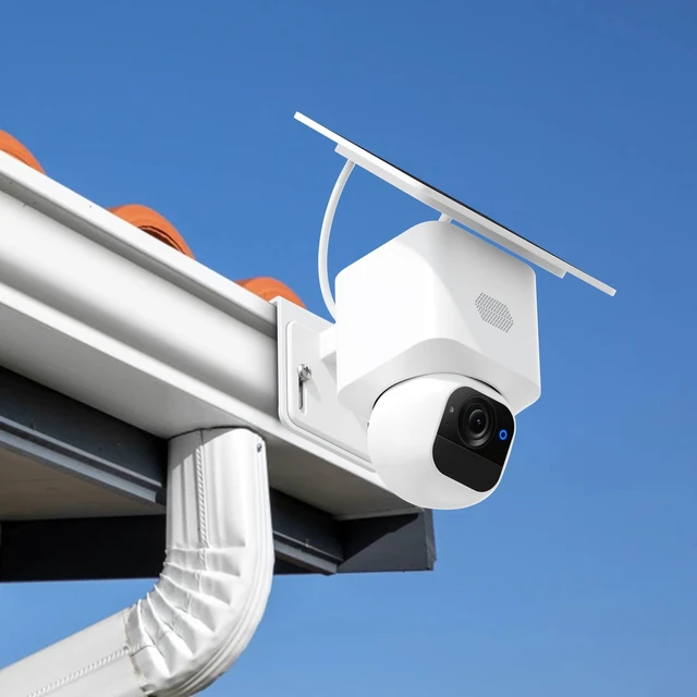 Alt view image 7 of 7 - 2 Pack Gutter Mount Bracket Compatible with Eufy Solocam S340/E30, Wyze, Eufy, Reolink, AOSU, No Drill Installation, Stainless Steel Gutter Mount for Security Camera, Security Camera Holder