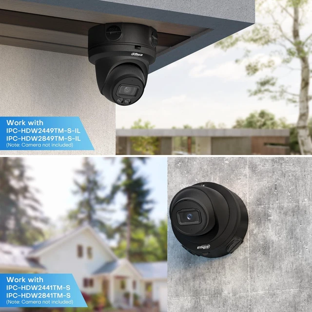 Alt view image 5 of 7 - VALUCAMPFA130-E Black Security Camera Bracket Wall Ceilling Mounting Junction Box IP66 WaterProof for Bullet Turret Dome Cam HDW4631C-A,PFW3849S-A180-AS-PV,HFW2841S-S,HDW3849H-AS-PV,PDW3849-A180-AS-PV