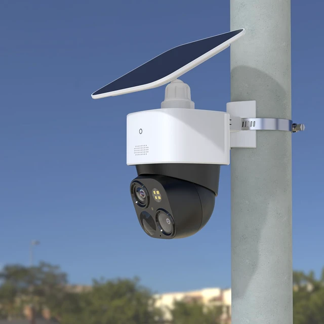 Alt view image 4 of 7 - Holicfun Pole Mount for Eufy SoloCam S340/E30/E42 & 4G LTE Cam S330 | No-drill bracket fits 1.5"-5.9" diameter poles, downspouts & fence posts, easy installation, all mounting hardware included