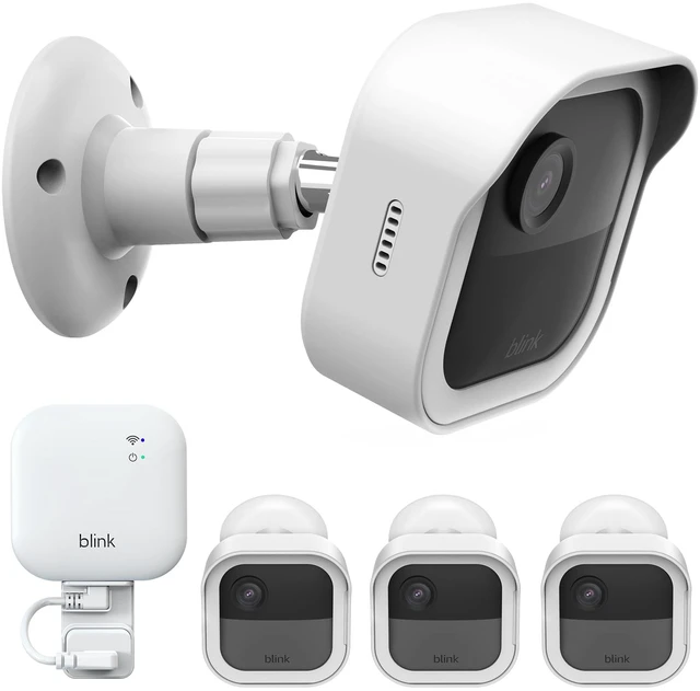Main image of Wall Mount for Blink Outdoor 4/Outdoor 2K Camera, Blink Sync Module Mount | 3 Pack, Weatherproof Protective Housing, 360° Adjustable Mounting, White