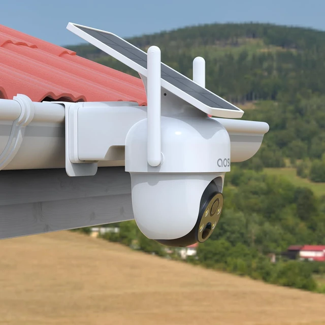 Alt view image 7 of 7 - VOMENC Gutter Mount for AOSU Solar Security Cameras Outdoor Wireless(SolarCam D1 Classic) and ANSQUE Security Cameras Wireless Outdoor (GU01/SA01)2pack,White