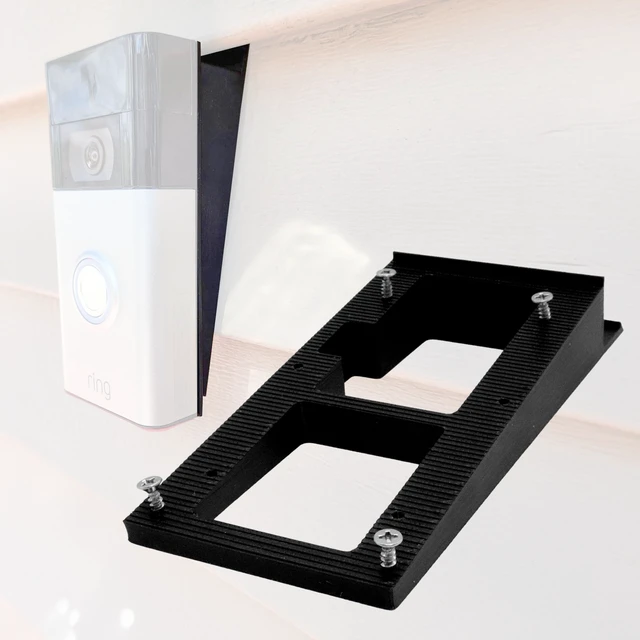 Alt view image 7 of 7 - SplashNColor No-Drill Ring Doorbell Mount for Vinyl Siding, Compatible with Ring Doorbell 1, 2, 3, 4 and Battery Models Easy No-Holes Installation for Apartment and HOA-Friendly Setup