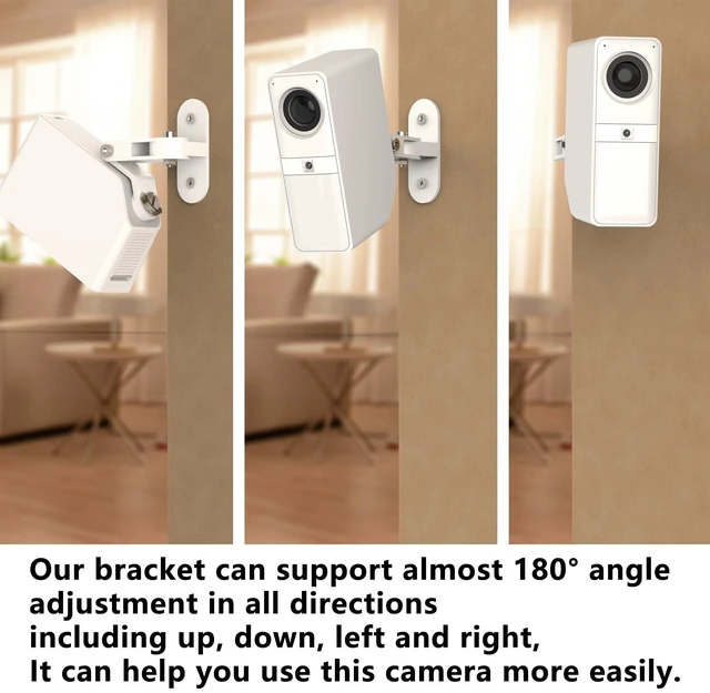 Alt view image 3 of 6 - Metal Wall Mount Compatible with SimpliSafe Smart Alarm Indoor Camera | 360 Degree Adjustable Upright from The Ceiling or Wall, Provide Better Viewing Angle