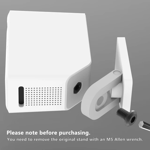 Alt view image 5 of 6 - Metal Wall Mount Compatible with SimpliSafe Smart Alarm Indoor Camera | 360 Degree Adjustable Upright from The Ceiling or Wall, Provide Better Viewing Angle