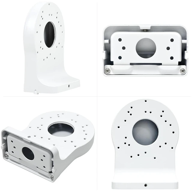 Alt view image 3 of 7 - HITOSINO Waterproof All Metal Aluminum SECC Wall Mount Bracket for HITOSINO Hikvson DH Turret Eyeball IP PoE Camera PFB168W