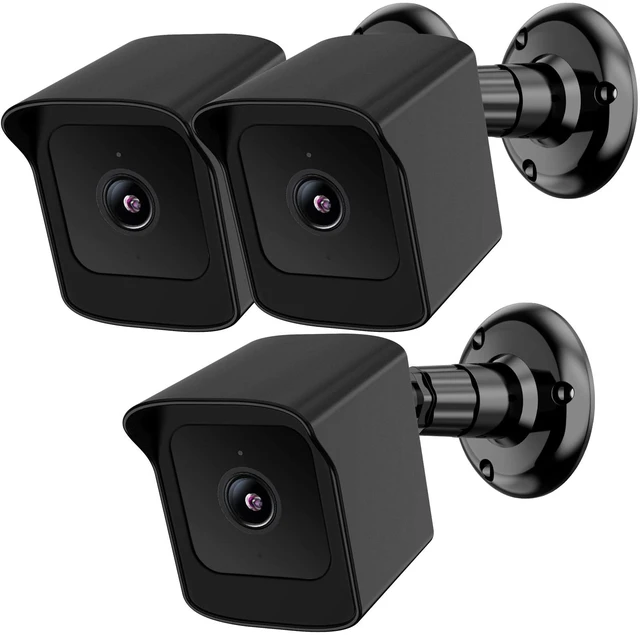 Main image of Wyze Camera Outdoor Mount, 360°Swivel Wyze Wall Mount for Wyze Cam V4/V3 | Weatherproof Protective Cover, Wall Mount Solid Housing for Wyze Outdoor Indoor Smart Home System, 3 Pack, Black