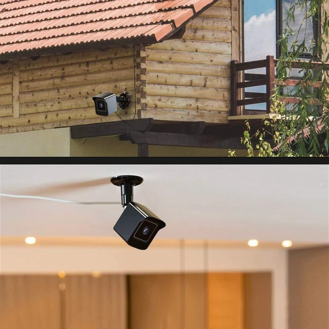 Alt view image 5 of 6 - Wyze Camera Outdoor Mount, 360°Swivel Wyze Wall Mount for Wyze Cam V4/V3 | Weatherproof Protective Cover, Wall Mount Solid Housing for Wyze Outdoor Indoor Smart Home System, 3 Pack, Black