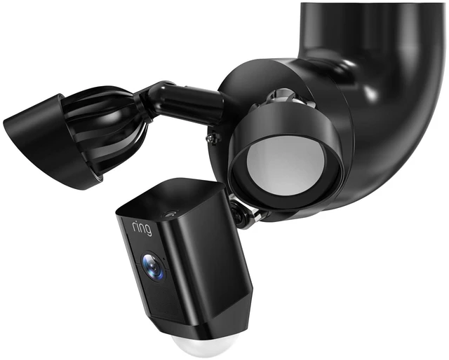 Main image of Eave Mount for Ring, Blink, Wyze & Roku Floodlight Cameras, Black | Fits Ring Floodlight Cam Wired Pro/Plus/2nd Gen, Blink Wired, Wyze V2/Pro and Roku Floodlight Cam; 90° Soffit Adapter Bracket