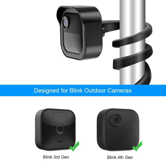 Alt view image 2 of 7 - 2-Pack Flexible Twist Mount for Blink Outdoor 4/Outdoor 2K+/3rd Gen(Black) | Weatherproof Housing, No Drilling,Sturdy Wall Mount Bracket,with Sync Module Mount for Blink Outdoor Camera Security System