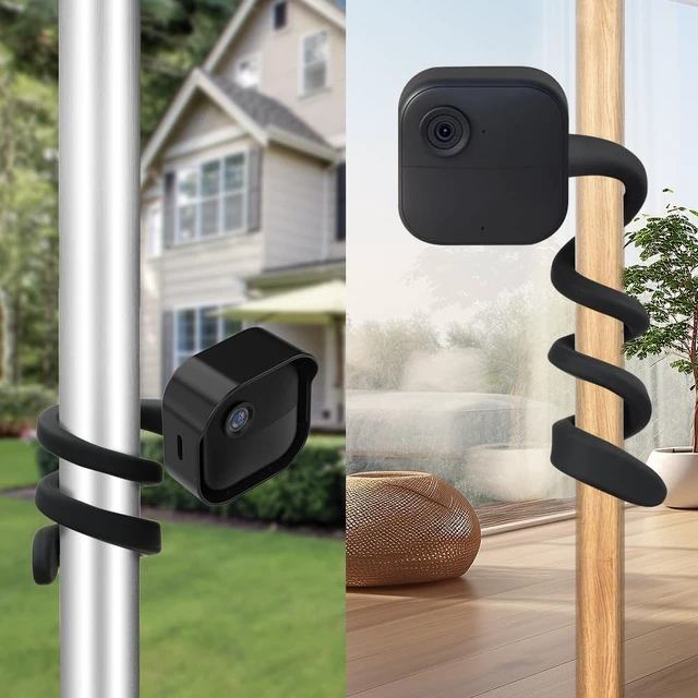 Alt view image 5 of 7 - 2-Pack Flexible Twist Mount for Blink Outdoor 4/Outdoor 2K+/3rd Gen(Black) | Weatherproof Housing, No Drilling,Sturdy Wall Mount Bracket,with Sync Module Mount for Blink Outdoor Camera Security System