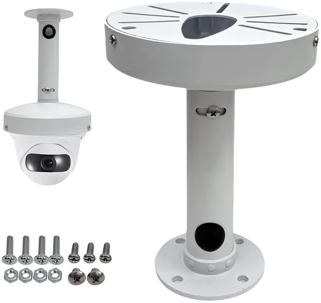 Alt view image 6 of 6 - 6 inches Dome Camera Mount Ceiling Mount Bracket,Indoor Outdoor Security Camera Wall Mount, Metal Bracket, Junction Box Cable Management,Junction Box Pole Mounts