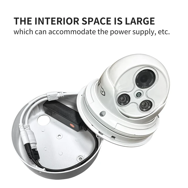 Alt view image 5 of 7 - ZT-NET ZT-NET Security Camera Mount 6 inch Base Bracket | Surveillance Cameras Compatible with Eufy Cameras Bullet Dome PTZ Cable Management Pole Mounting Antirust Powder Spray Coated
