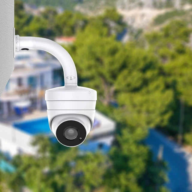 Alt view image 2 of 6 - WiTi 6 inch Base Wall Mount Bracket for Surveillance Cameras IP CCTV, Compatible with Eufy Cameras Bullet Dome PTZ,Cable Management Pole Mounting Antirust Base Powder Spray Coated