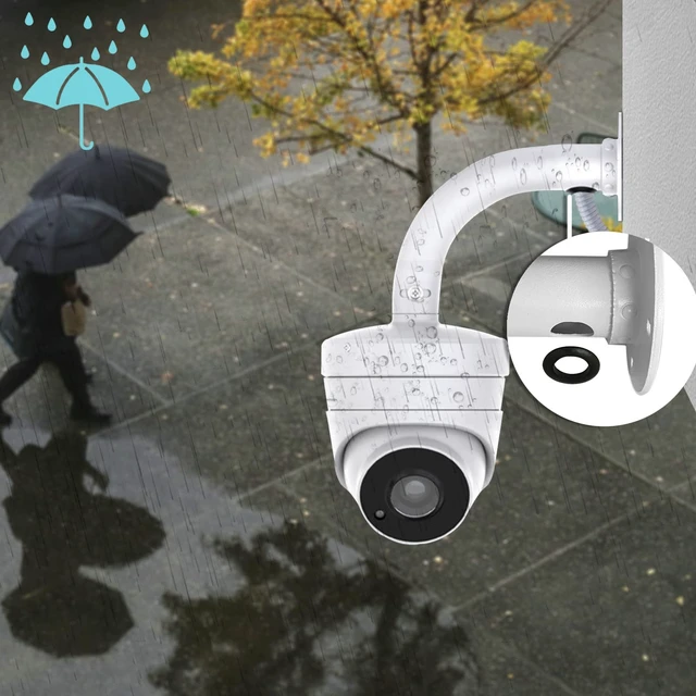 Alt view image 3 of 6 - WiTi 6 inch Base Wall Mount Bracket for Surveillance Cameras IP CCTV, Compatible with Eufy Cameras Bullet Dome PTZ,Cable Management Pole Mounting Antirust Base Powder Spray Coated