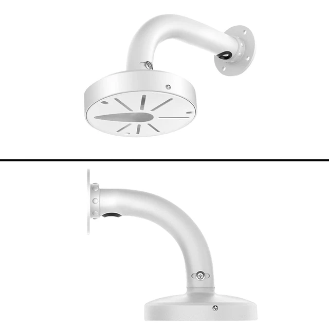 Alt view image 6 of 6 - WiTi 6 inch Base Wall Mount Bracket for Surveillance Cameras IP CCTV, Compatible with Eufy Cameras Bullet Dome PTZ,Cable Management Pole Mounting Antirust Base Powder Spray Coated