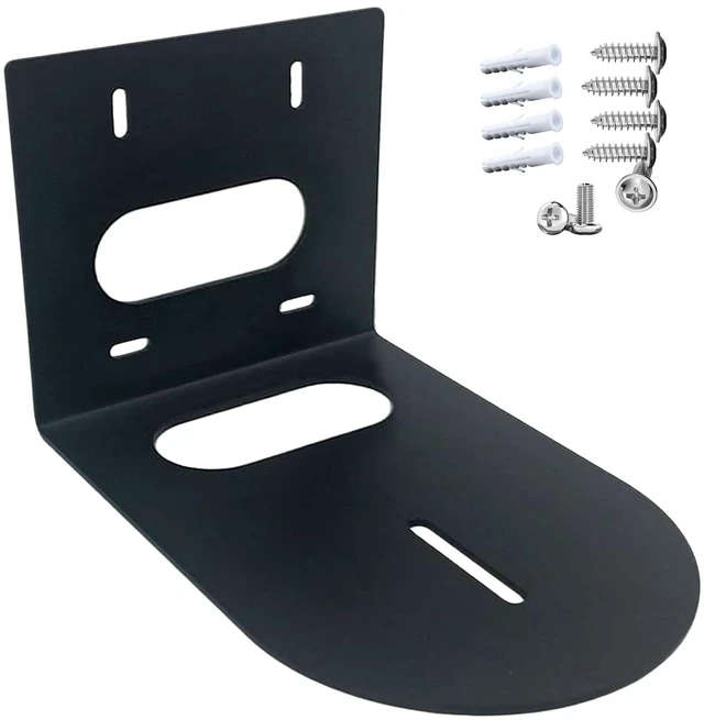 Main image of Prisual PTZ Camera Wall Mount Bracket - Heavy-Duty Solid Metal Universal Mount for All PTZ Cameras, Includes Mounting Screws, Adjustable Compact Space-Saving Design (Black)