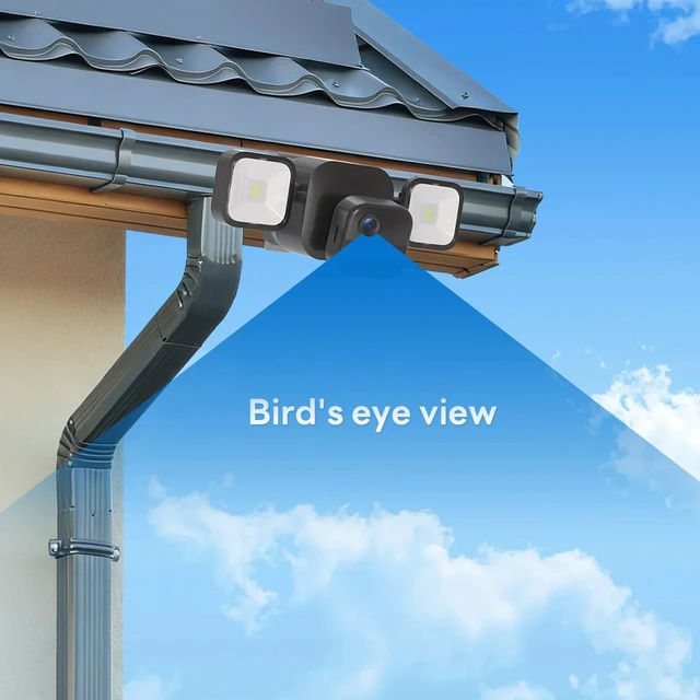 Alt view image 2 of 7 - Gutter Mount Kit for Blink Outdoor 4 Floodlight Camera/Blink Out Door 3 Floodlight Cam, Stainless Steel Bracket, Anti-Rust Screws, No Drill Installation Suitable for Home Security Cameras