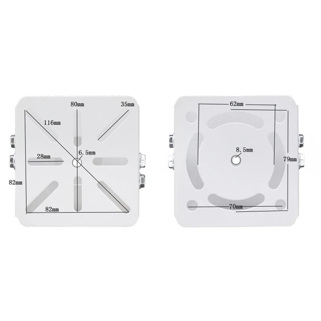 Alt view image 7 of 7 - Coolotic 2-Set CCTV Security Camera Universal Pole Mounting Mount Bracket Adapter for PTZ Dome Surveillance Camera (2X 2D Mount Adapter)