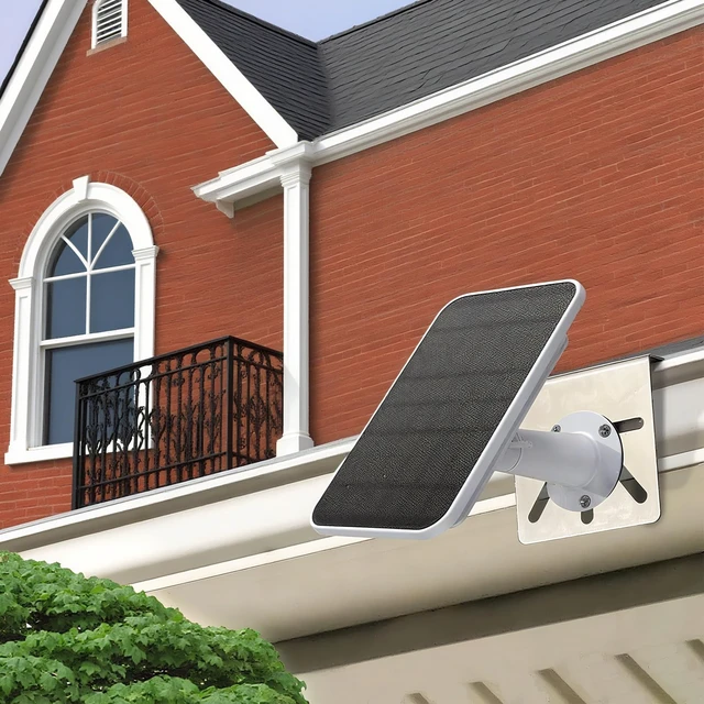 Alt view image 7 of 7 - 2 Pack Gutter Mount for Eufy SoloCam S340/E30, Stainless Steel Security Camera Bracket (Silvery2)
