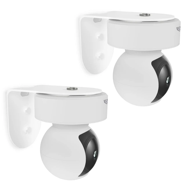 Main image of 2 Pack Metal Wall Mount for Kasa Indoor Pan/Tilt Camera EC70 KC410S | Bracket for Tapo Kasa 2K+ 1080p Camera Secure Mount , Upside Down or Upright Camera on Any Wall , Heavy Metal Material