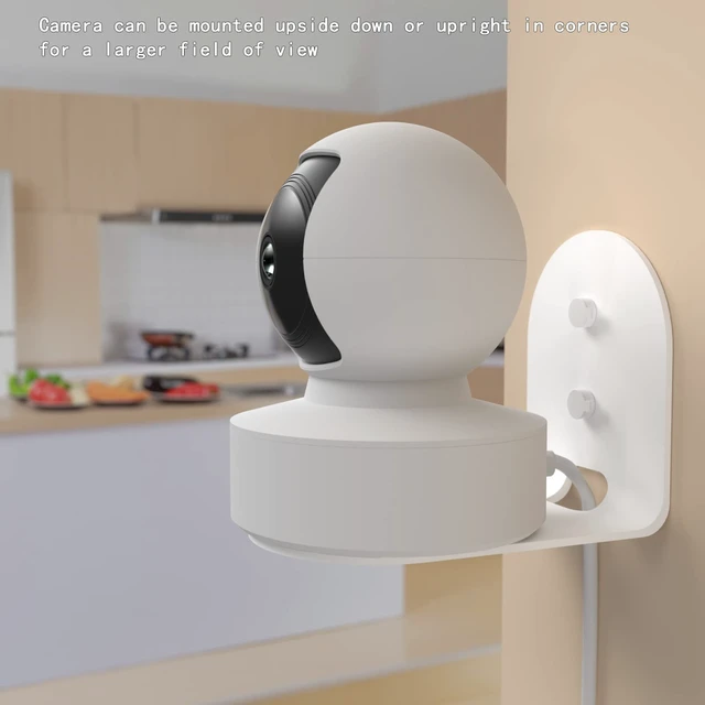Alt view image 4 of 6 - 2 Pack Metal Wall Mount for Kasa Indoor Pan/Tilt Camera EC70 KC410S | Bracket for Tapo Kasa 2K+ 1080p Camera Secure Mount , Upside Down or Upright Camera on Any Wall , Heavy Metal Material