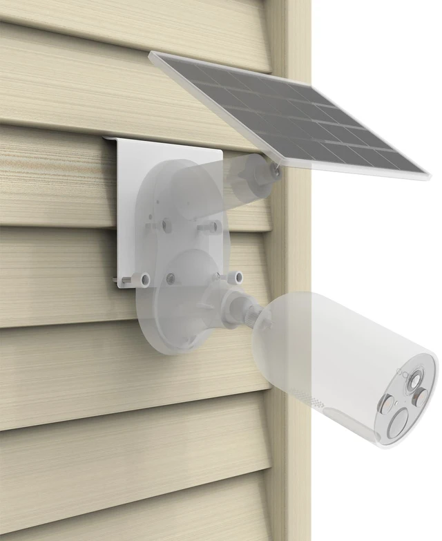 Main image of Koroao Vinyl Siding Mount for TP-Link Tapo C660 C615F C645D C402 C403 C460 C425 C630 C411 C610 TC82 TC90 TC85 KIT C675D KIT Solar Cameras and C545d,Tapo A201 Solar Panel Camera (White)