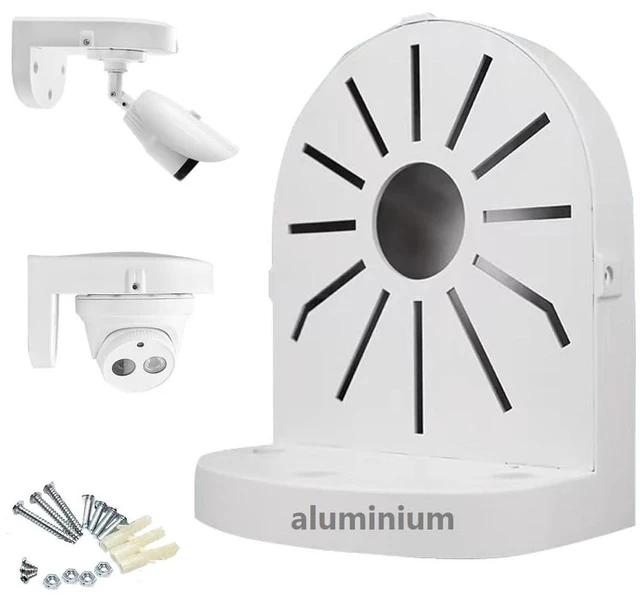 Main image of compcctv Security Camera Mount Bracket, Aluminum Indoor Outdoor Wall Mount Bracket L-Type Bracket for CCTV Security Dome IP Camera Mounting Dome Security Camera Junction Box Mount Bracket Universal