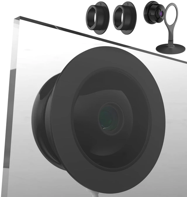 Main image of Teccle Window Mount for Google Nest Camera Indoor, Through Window Use Nest Cam, No Indoor Reflections (Black/Pack of 2)