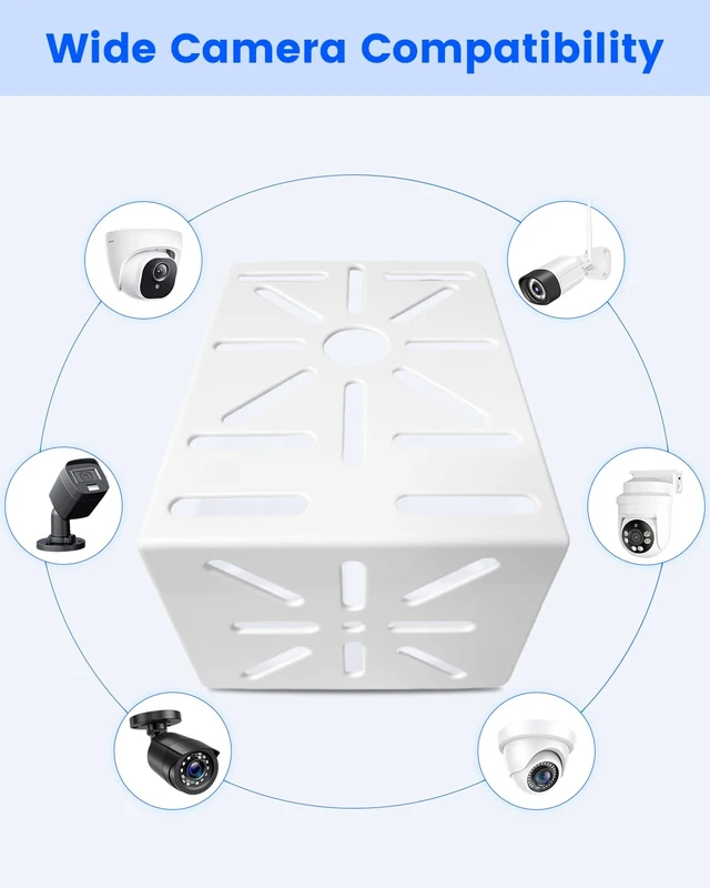 Alt view image 5 of 7 - Metal Universal L-Shape CCTV Security Camera Wall Mount Bracket | L-Shape Design, Heavy Duty Steel, Wide Compatibility, Rust Resistant, Wall Ceiling Mount, Easy Installation