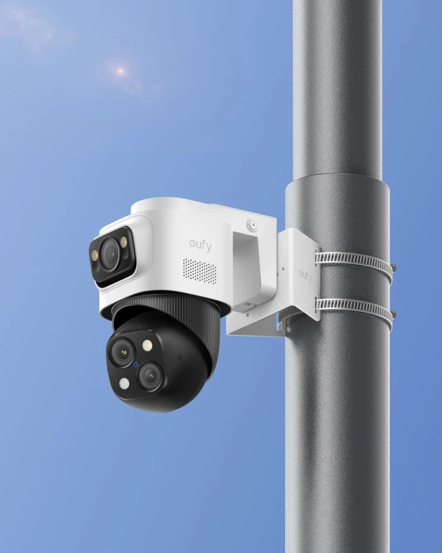 Alt view image 3 of 7 - eufy Security Pole Mount Bracket (T870C), Metal Outdoor Adapter for All eufy PoE Cameras, Select Wi-Fi Outdoor Cameras, Expands Surveillance Coverage, Easy Installation