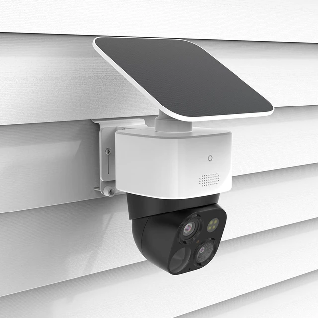 Alt view image 4 of 7 - Holicfun Vinyl Siding Mount for Eufy SoloCam S340/E30/E42 & 4G LTE Cam S330 | Stainless steel bracket, drill-free installation, fits aluminum and vinyl sidings, white