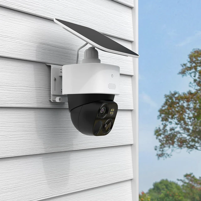 Alt view image 5 of 7 - Holicfun Vinyl Siding Mount for Eufy SoloCam S340/E30/E42 & 4G LTE Cam S330 | Stainless steel bracket, drill-free installation, fits aluminum and vinyl sidings, white