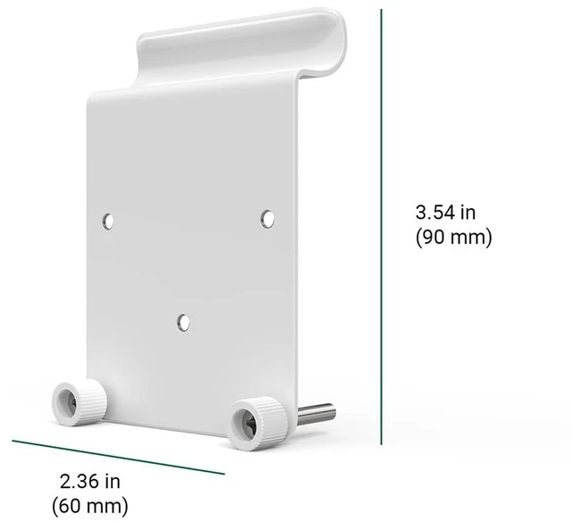 Alt view image 6 of 7 - Holicfun Vinyl Siding Mount for Eufy SoloCam S340/E30/E42 & 4G LTE Cam S330 | Stainless steel bracket, drill-free installation, fits aluminum and vinyl sidings, white