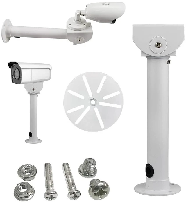 Main image of compcctv Universal Camera Wall Mounting Bracket, Aluminum, Beige, 11.6in, Wall & Ceiling Mount, Tilt 180, Swivel 45