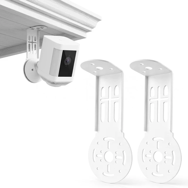 Main image of Metal Ceiling Mount for Ring Indoor/Outdoor Camera Eave Mount Bracket 2pack | Metal Construction, Indoor & Outdoor Use, Ceiling Installation, Camera Accessory