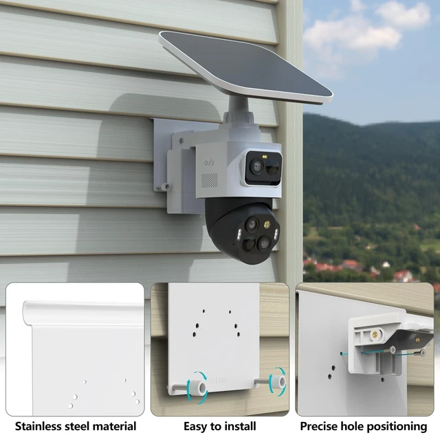 Alt view image 4 of 7 - VOMENC Vinyl Siding Mount Compatible with Eufy Security EufyCam S4 Camera (White)