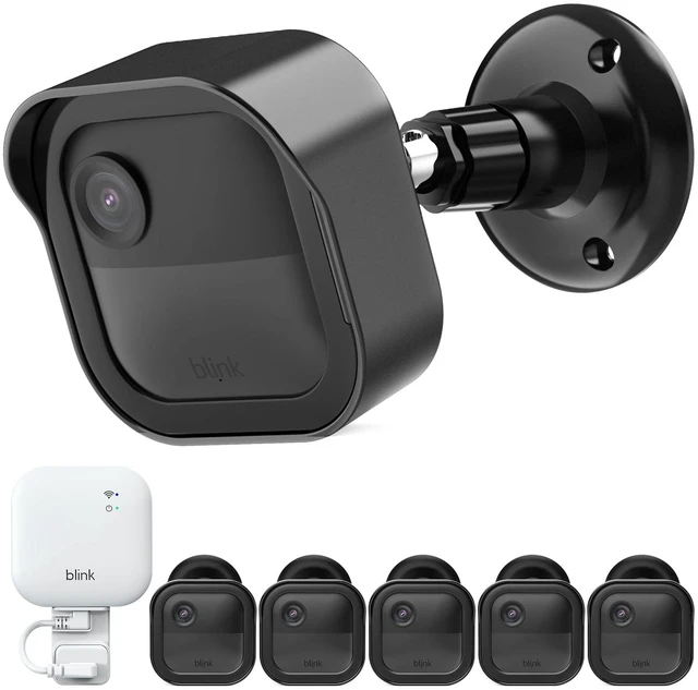 Main image of Camera Mount for Blink Outdoor 4 and Blink Outdoor 2K+, Sync Module Mount | 5 Pack Weatherproof Protective Housing for Blink Outdoor Camera, 360 Degree Adjustable Mount, Flexible Angles, Black