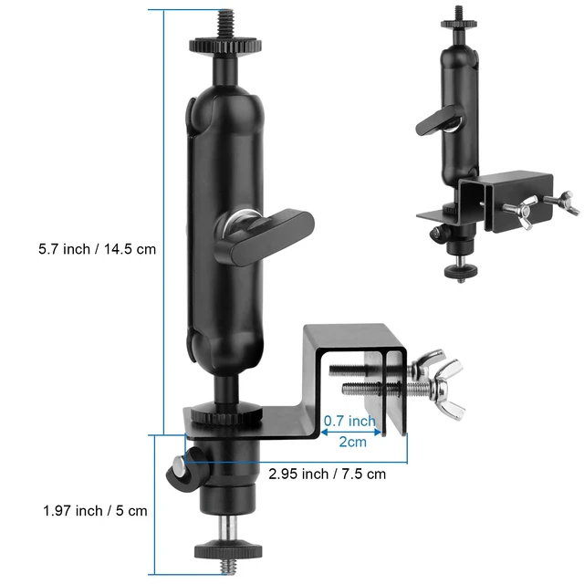 Alt view image 7 of 7 - Mippko 2-in-1 Gutter Mount for Security Camera and Solar Panel,Compatible with Arlo Pro 4/Pro 3/Pro 2/Pro/Arlo Ulra/Blink (4th Gen)/(3rd Gen) XT3/XT2/XT,Multi-Angle Ajustable Aluminum Alloy Mount