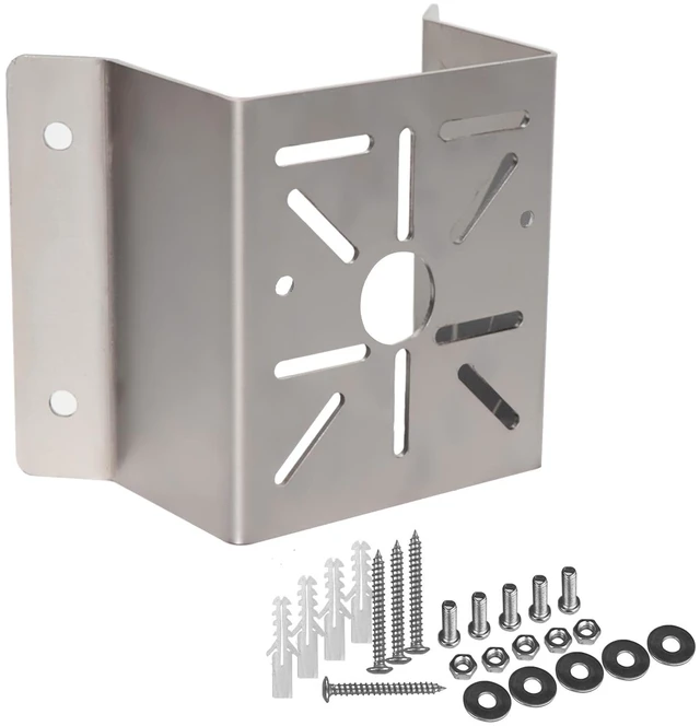 Main image of WiTi Universal Corner Mount for Security Camera, Stainless Steel Mounting Corner Bracket for Wall Mount Corner, Suitable for CCTV Cameras LED Wall/Stage Lights, Solar Panels (Small Size)