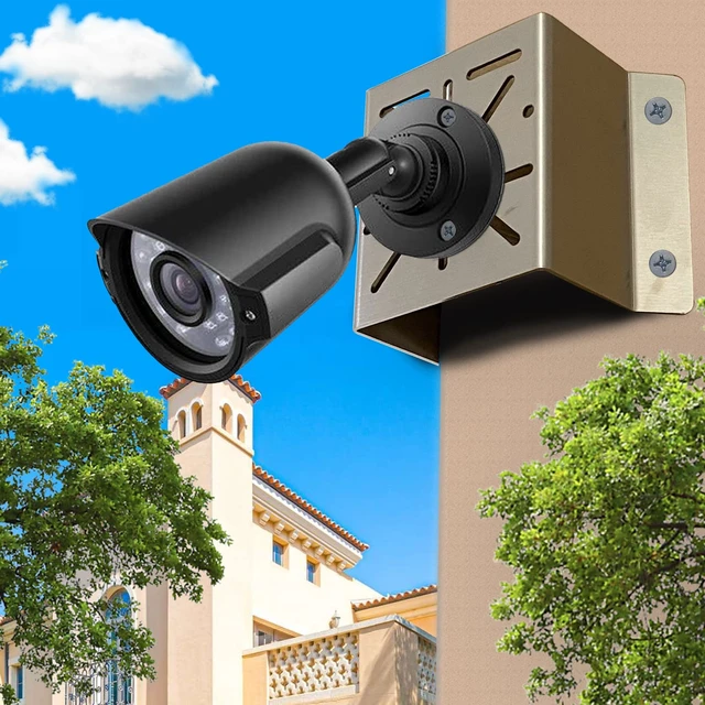 Alt view image 2 of 6 - WiTi Universal Corner Mount for Security Camera, Stainless Steel Mounting Corner Bracket for Wall Mount Corner, Suitable for CCTV Cameras LED Wall/Stage Lights, Solar Panels (Small Size)