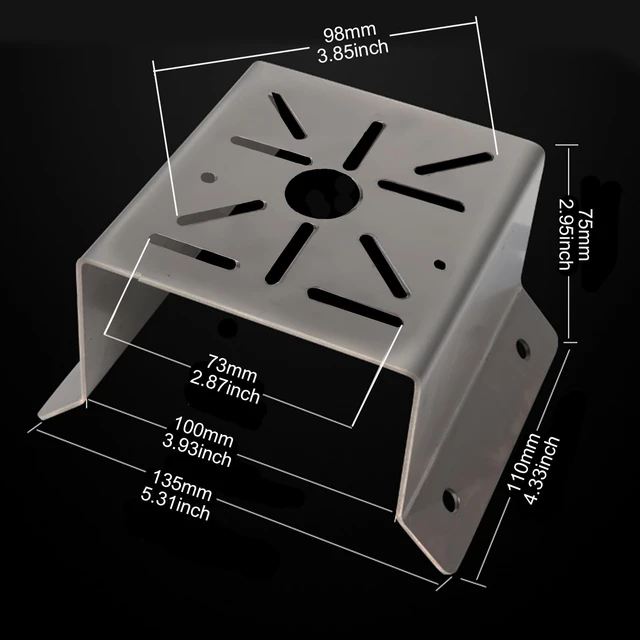 Alt view image 5 of 6 - WiTi Universal Corner Mount for Security Camera, Stainless Steel Mounting Corner Bracket for Wall Mount Corner, Suitable for CCTV Cameras LED Wall/Stage Lights, Solar Panels (Small Size)
