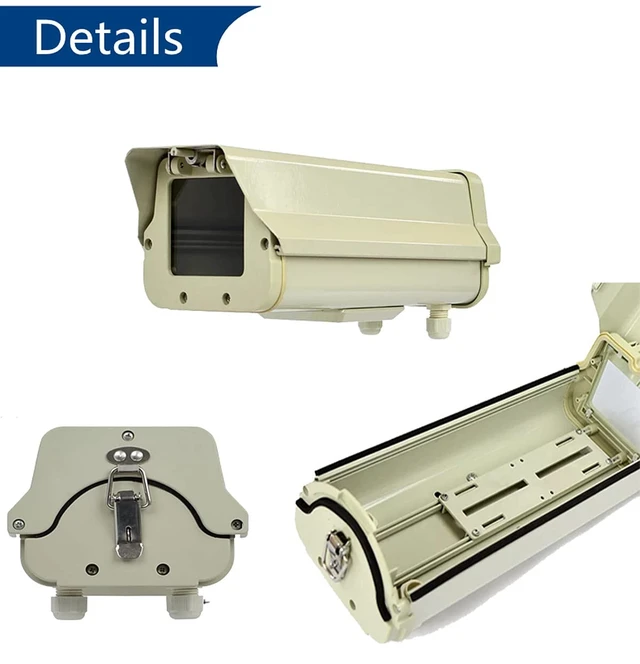 Alt view image 2 of 7 - BeElion Aluminum Housing CCTV Security Surveillance Outdoor Camera Box Weatherproof Heavy Duty Junction Box Shell for CCTV Surveillance Camera Wall Mounting Bracket