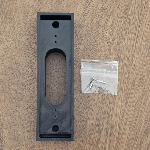 Alt view image 6 of 7 - 1 Inch Spacer Mounting Bracket Compatible with Ring Wired Doorbell (Newest Model), Retinal 2K 3D Printed Doorbell Not Included