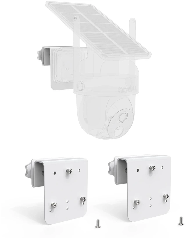 Main image of VOMENC Gutter Mount for AOSU Solar Security Cameras Outdoor Wireless(SolarCam D1 Classic) and ANSQUE Security Cameras Wireless Outdoor (GU01/SA01)2pack,White