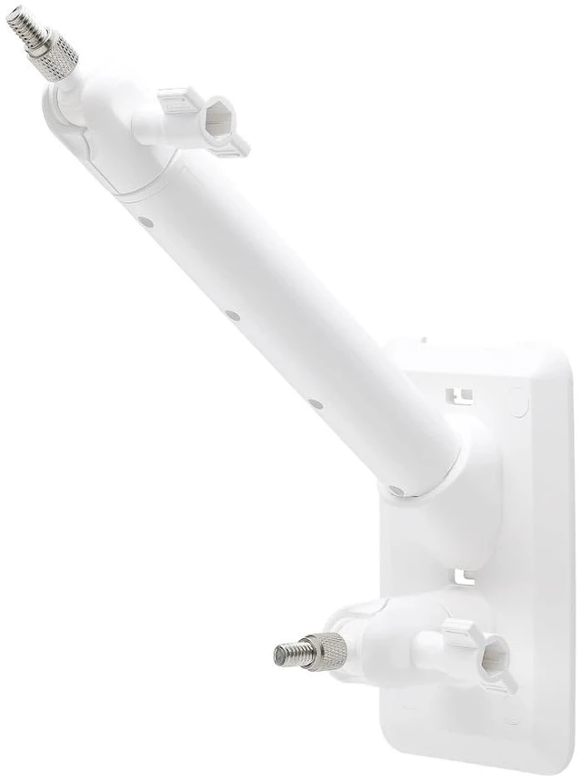 Main image of Holicfun 2-in-1 Wall Mount for Outdoor Cameras and Solar Panels, White | Universal 1/4"-20 threaded bracket, easily adjustable angle, compatible with Ring, Arlo and more solar panels & cams