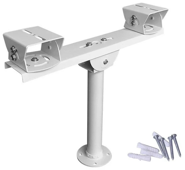 Main image of CCTV Security Dual Camera Mount T Type Bracket Metal Steel One to 2 Horizontal Cross Bar Dual Camera Mount Bracket Extension Bar Horizontal Arm T Shape Wall Mounting Bracket