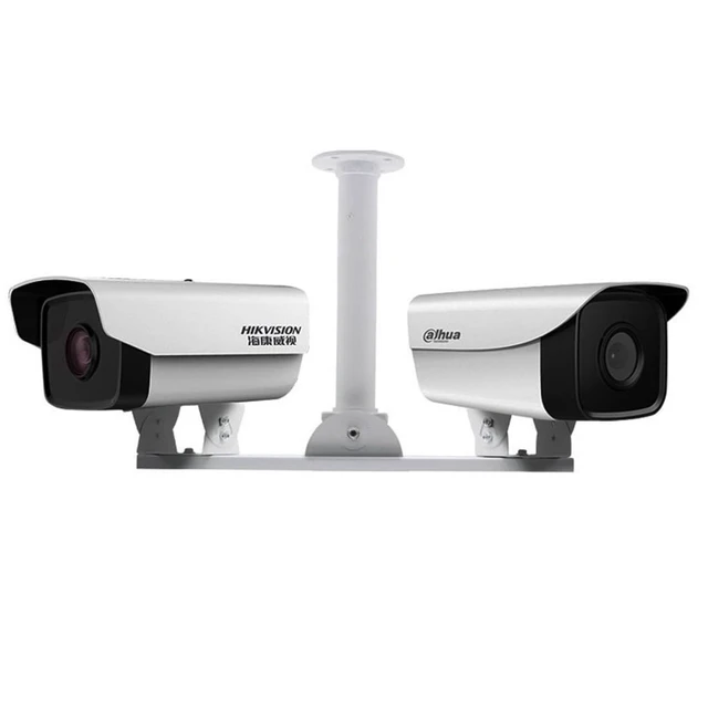 Alt view image 3 of 7 - CCTV Security Dual Camera Mount T Type Bracket Metal Steel One to 2 Horizontal Cross Bar Dual Camera Mount Bracket Extension Bar Horizontal Arm T Shape Wall Mounting Bracket
