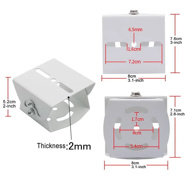 Alt view image 5 of 7 - CCTV Security Dual Camera Mount T Type Bracket Metal Steel One to 2 Horizontal Cross Bar Dual Camera Mount Bracket Extension Bar Horizontal Arm T Shape Wall Mounting Bracket