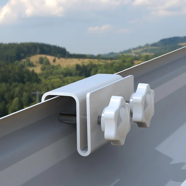 Alt view image 5 of 7 - Holicfun Gutter Mount for AOSU SolarCam D1 Series