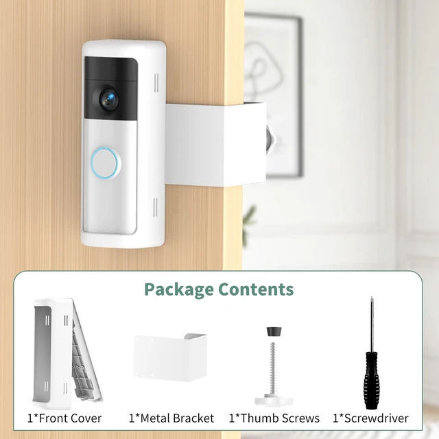 Alt view image 7 of 7 - All-new Anti-Theft Video Doorbell Mount,No-Drill Mounting Bracket Holder | Fit for Ring/Blink Video Battery Doorbell/Plus/Pro(2026 Release),Accessories for Apartment, Not for Security Door